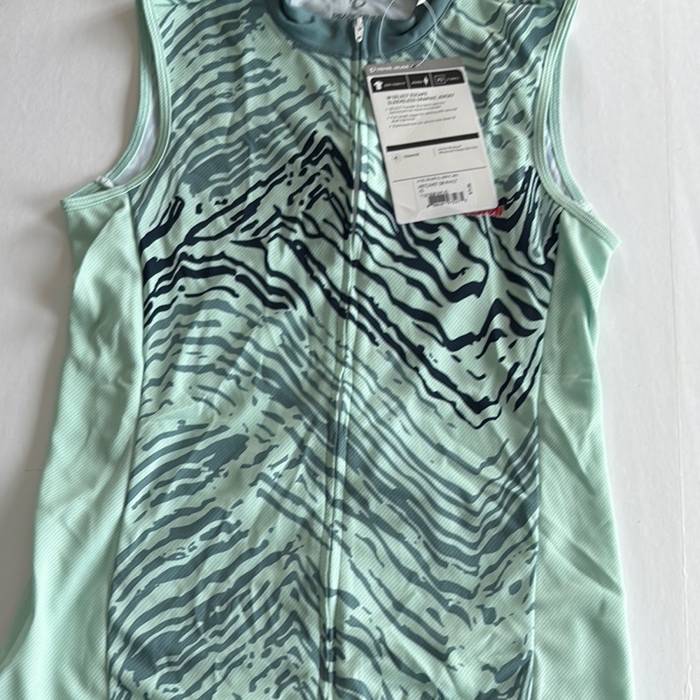 Pearl Izumi Teal and Black Sleeveless Jersey
